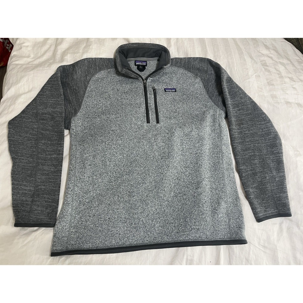 Patagonia Better Sweater Men's Gray 1/4 Zip Fleece Pullover Long Sleeve Size XL